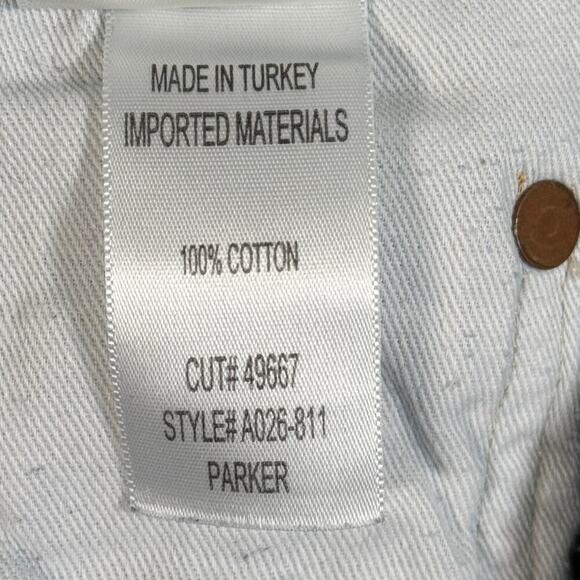 Agolde Parker Vintage Cut Off Denim Short Womens 24 Animate Light Wash - Picture 4 of 6